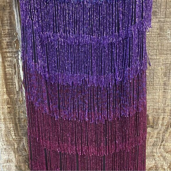 Yaura Zircachi Mini Dress Embellished
Purple Ombre Fringe beaded Revolve $530 8 - Picture 10 of 11